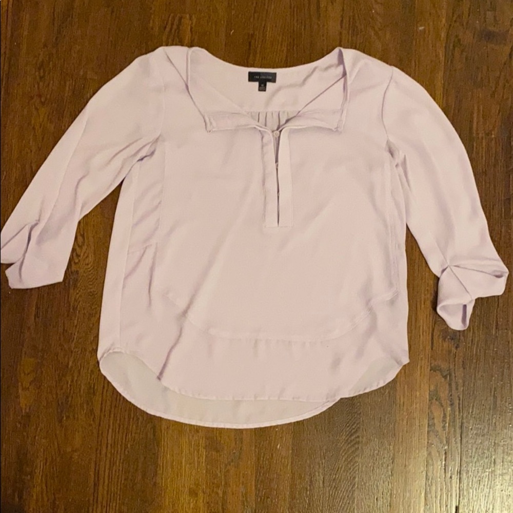 lavender blouse